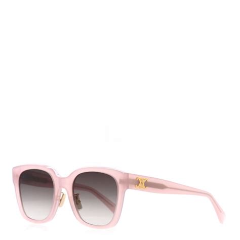 CELINE Acetate Triomphe Sunglasses CL40222F Pink